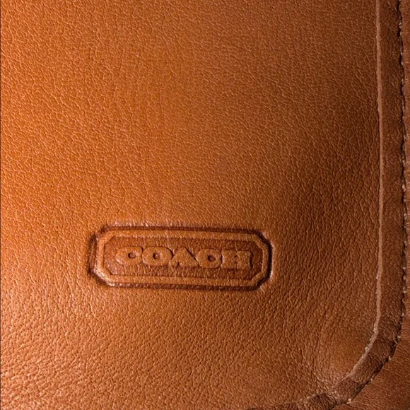 Coach vintage Saddle Brown Leather Zip Pouch Wallet very supple leather - Picture 10 of 16